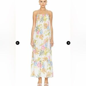 Vitamin A Floral Swimwear with Pink and Yellow Accents